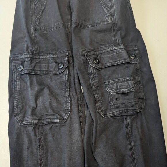 American Eagle Smokey Dark Blue Blue Size 00 Cargo Jogger Pants - Picture 14 of 15